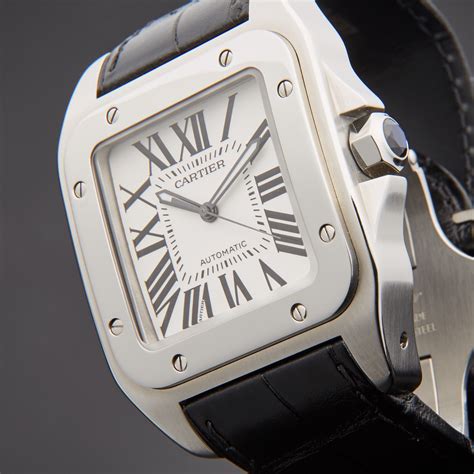 santos 100 cartier replica watch|cartier santos pre owned.